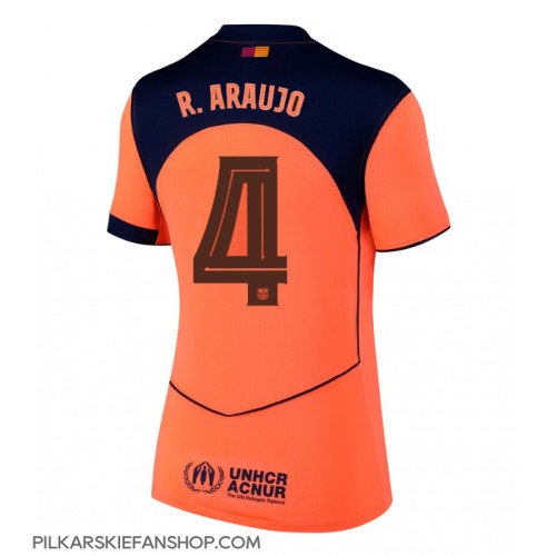 Koszulka piłkarska Barcelona Ronald Araujo #4 Strój Trzeci dla kobiety 2025-26 tanio Krótki Rękaw Koszulka piłkarska Barcelona Ronald Araujo #4 Strój Trzeci dla kobiety 2025-26 tanio Krótki Rękaw